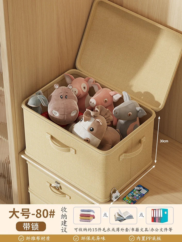 Large Capaci Loable Fabric Storage Box Foldable Organizer for Clothes And Accories Home And Office Use Wardrobe Solution