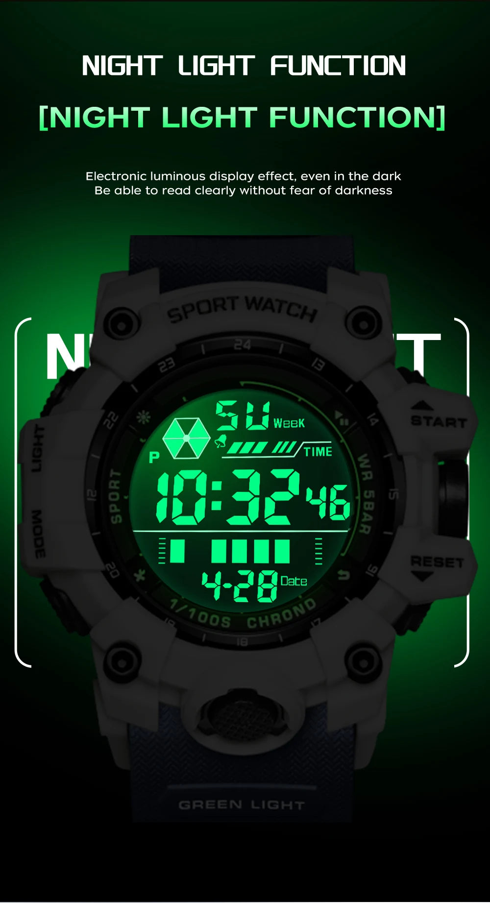 SANDA Outdoor Sports Men Watch Waterproof LED Analog Digital Show Multifunction Big Dial Electronic Wristwatch G style Male Cloc