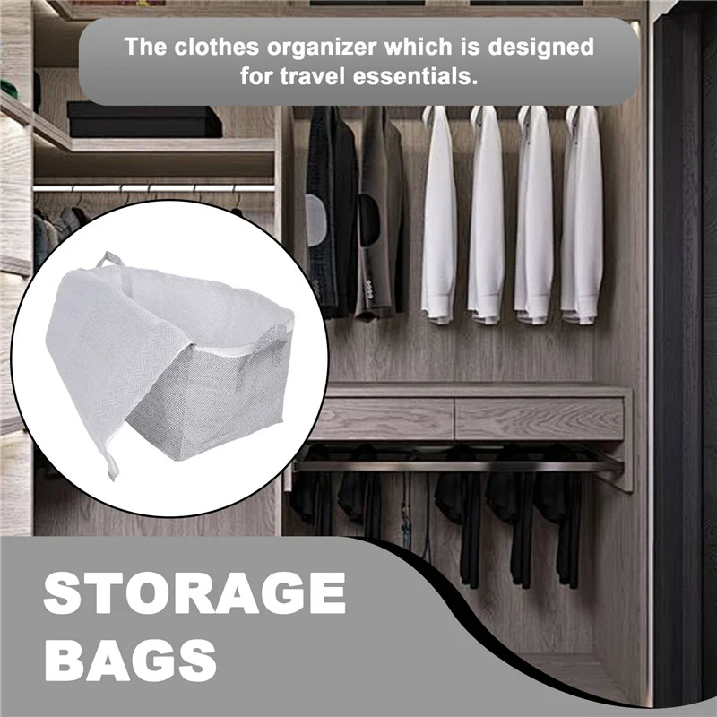 HHO-3X 3-Dimensional Storage Box Household Storage Box With Window Organizer Cloth Folding Large Capacity 30L