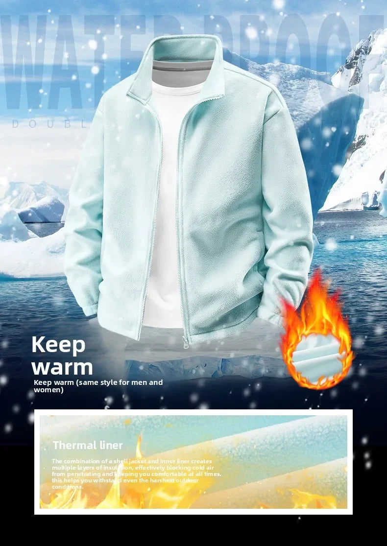Jacket men's jacket jacket autumn and winter jacket three-in-one outdoor sports jacket fleece jacket inner jacket jacket