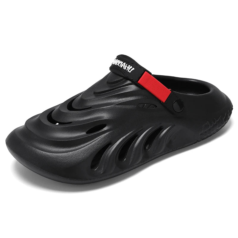 Fashion Men's Sandals Soft EVA Clogs Fashion Thick Sole Couples Beach Slippers Casual Slide Hole Shoes