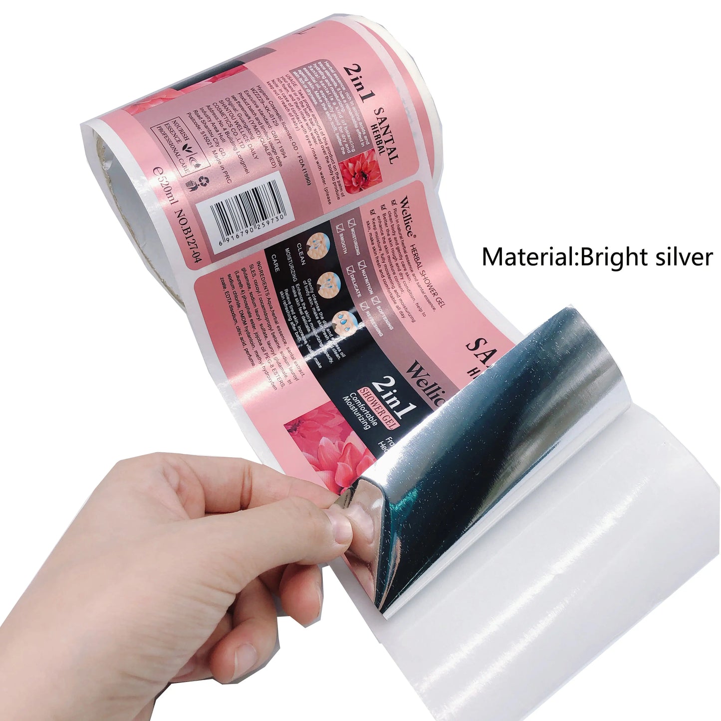 Custom Cosmetic Labeling Waterproof Oil-resistant Beauty Product Packaging Labels Personalized Skincare Labeling