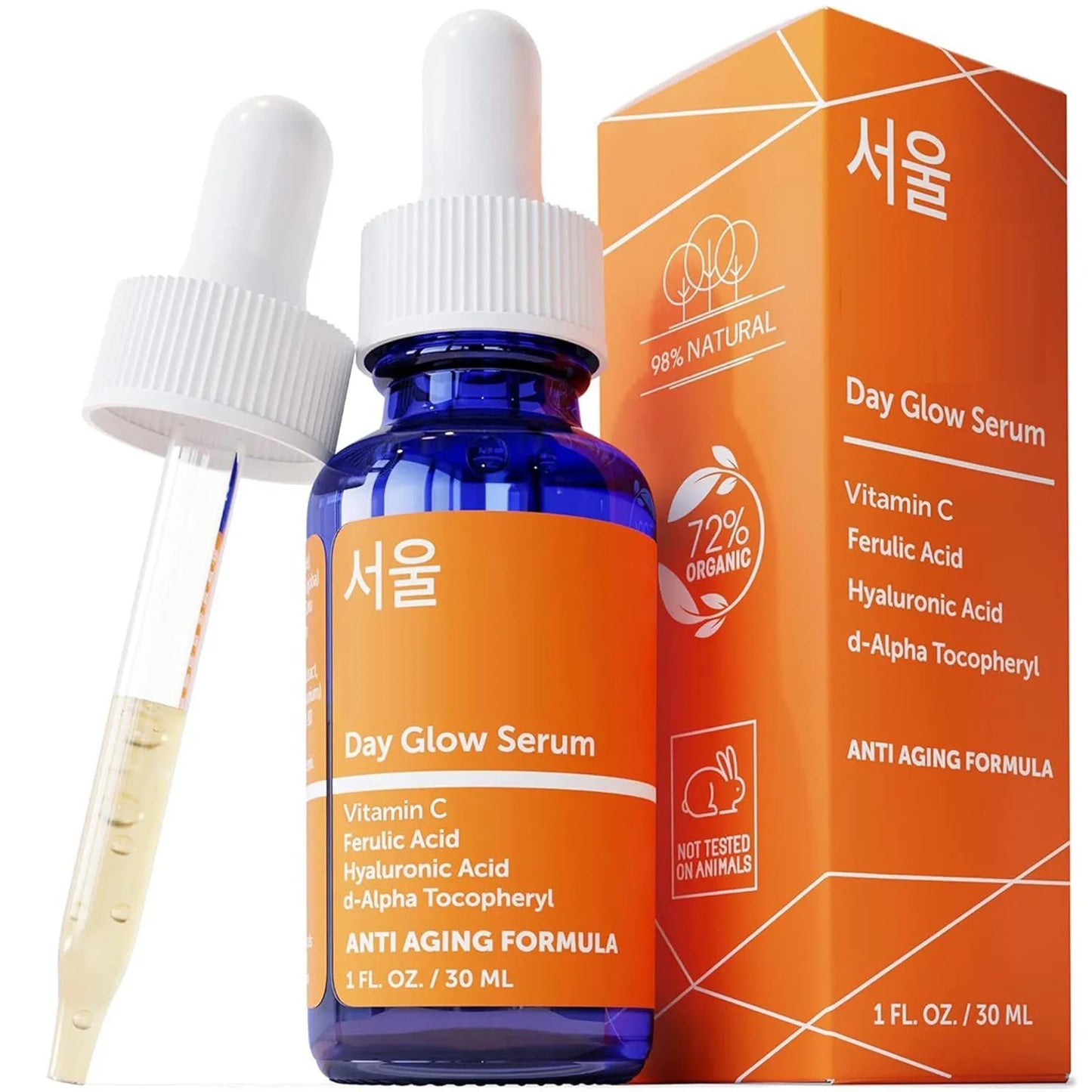 Skin Care 20% V C Hyaluronic  Serum + Ferulic - Potent Aging-.30ml