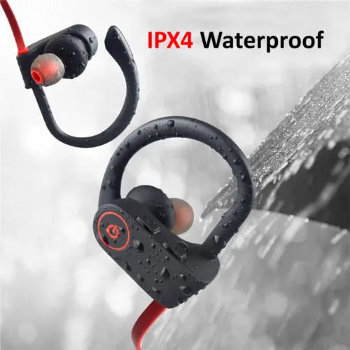 Wireless Bluetooth 5.0 Earbuds Stereo Headphones in Ear Headset Built-in Microphone Sports Waterproof Neck-hanging Headsets