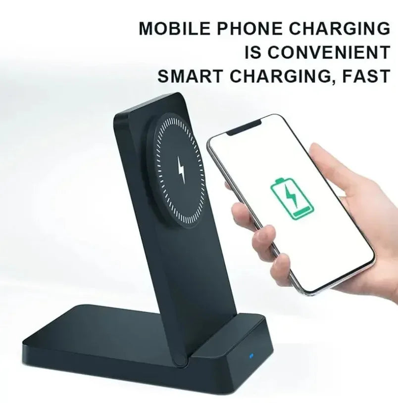 Magnetic 30W Wireless Charger Desktop Fast Charging Station Fold Smart Phone Holder Charge For Magsafe iPhone 16 15 14 13 12 Pro