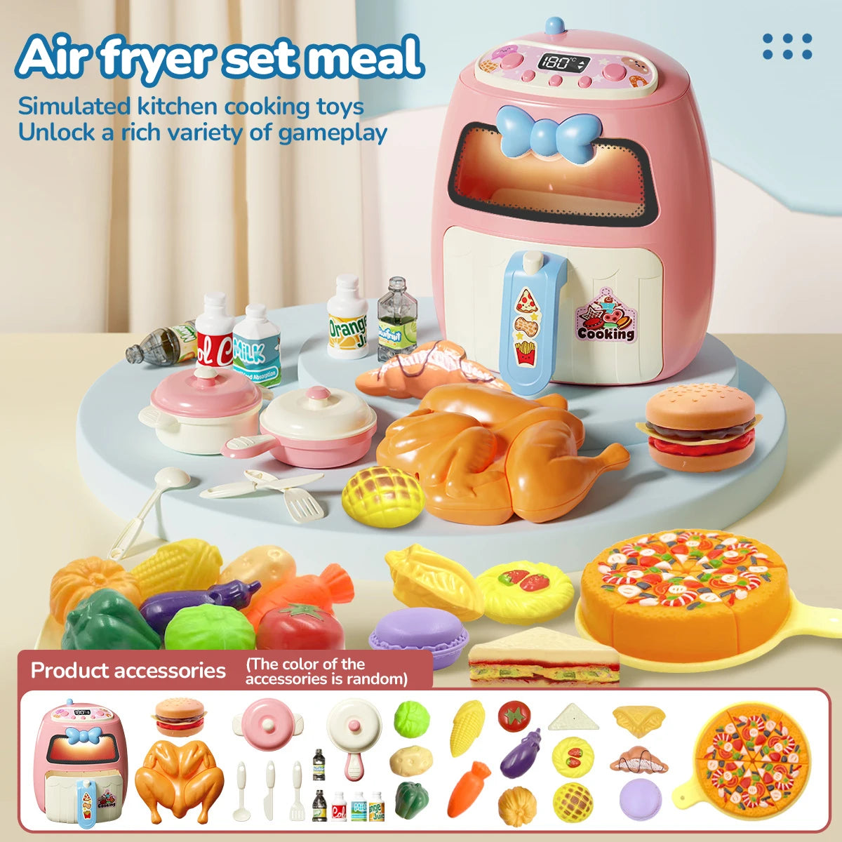 Kids Pretend Play House Simulation Kitchen Appliances Playset Juicer Mixer Vacuum Toaster Set Household Educational Toys Xmas