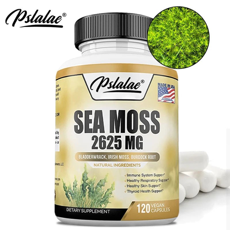 Sea Moss 2625 Mg - Supports Digestive and Immune Health, Antioxidants, Boosts Energy Levels, and Promotes Overall Well-being