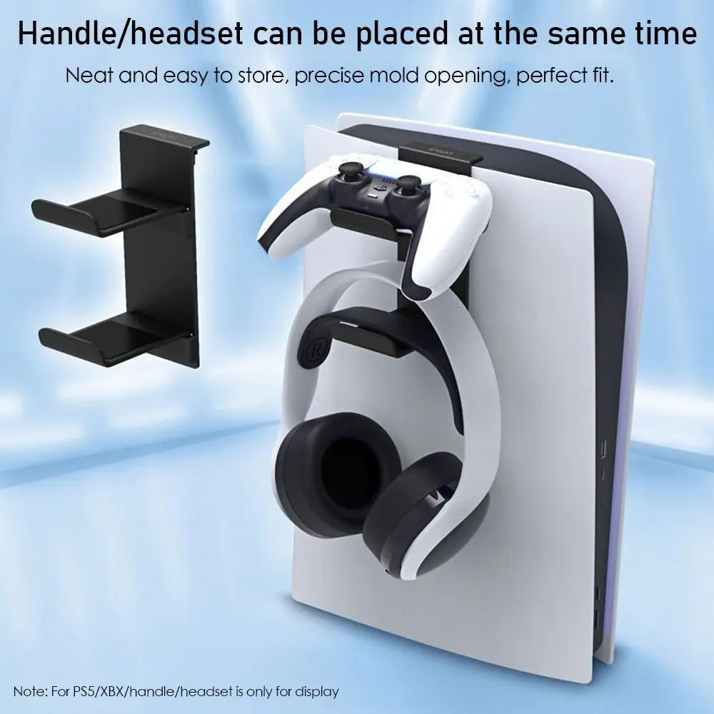 Headphone Wall Mount Holder Bracket Hanger Storage Stand For PS5 Host For Xbox Series X Headset Hook Console Gamepad Accessories
