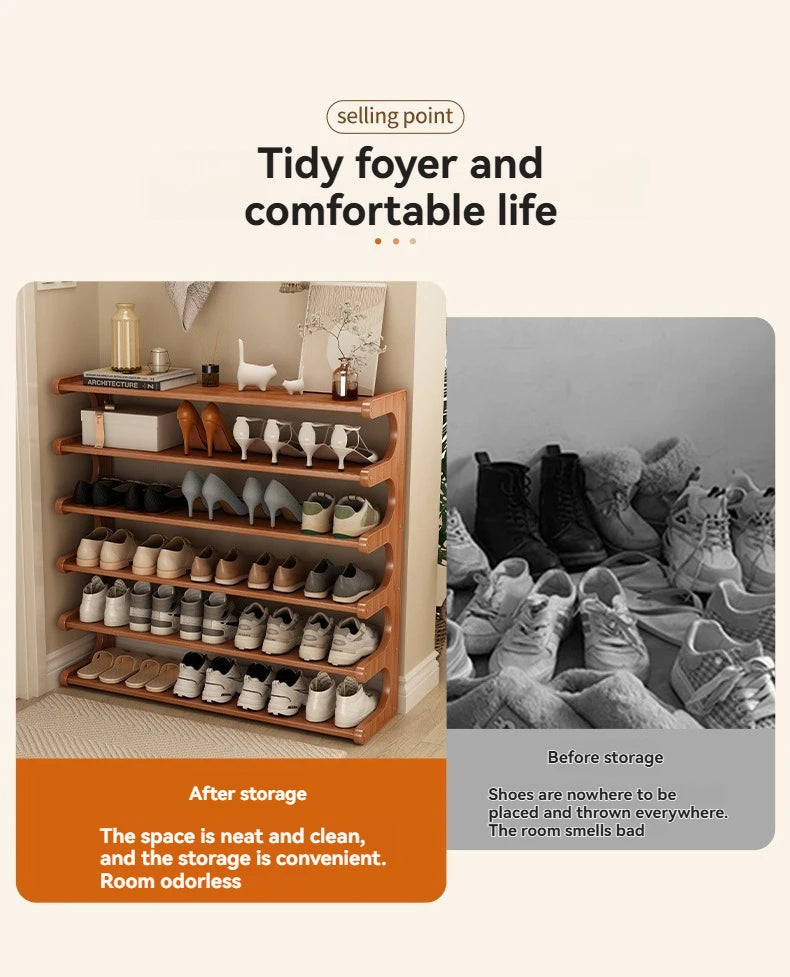 Shoe rack Dormitory Home Multi story Small Narrow Rental Room Dustproof Simple Rack Storage Dormitory Storage Rack Space Shoe Ca