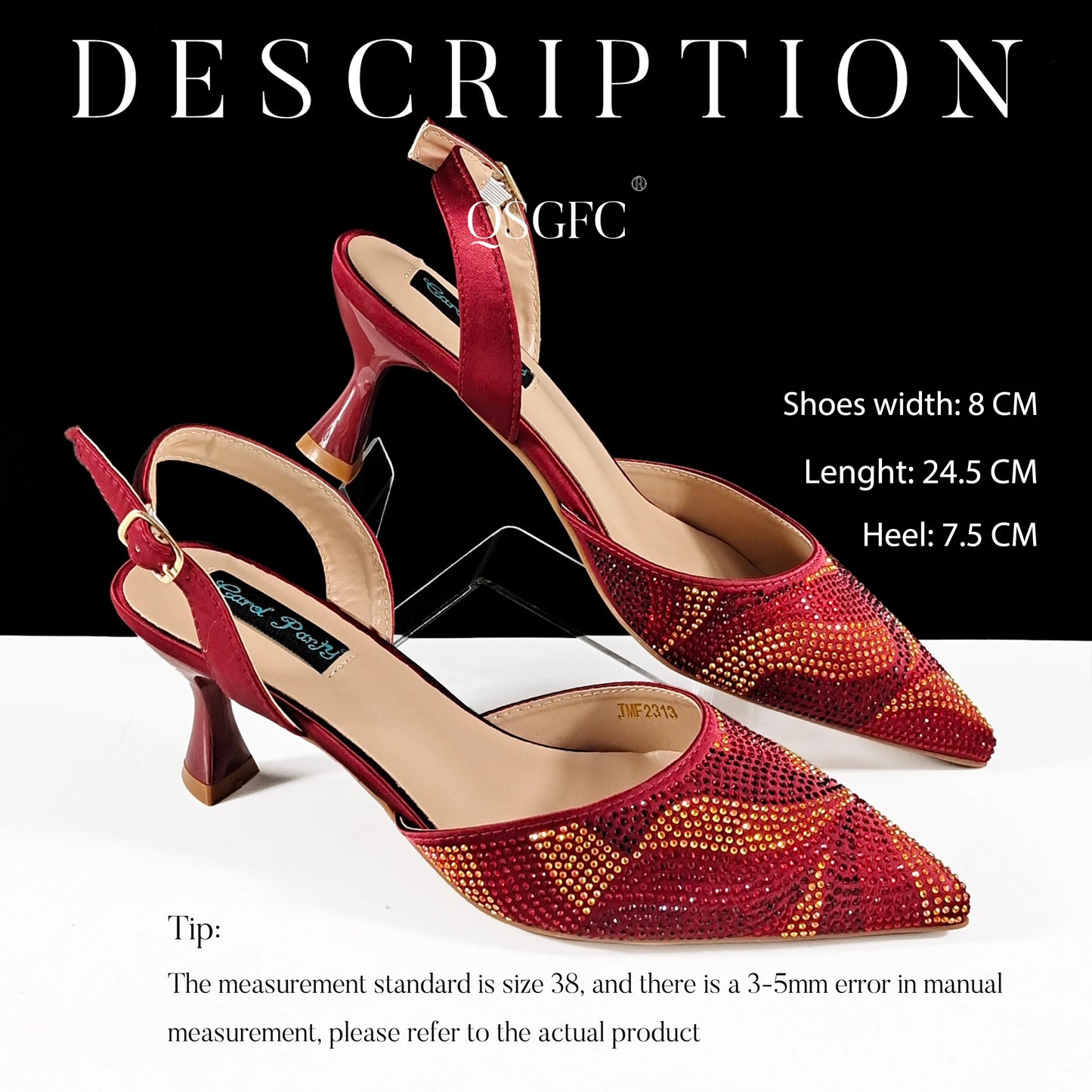 Festive Elegance: Spot Goods Dazzling Heels and Chic Long Bag Clutch Perfect Combination Of Shoes And Bag for Special Occasions