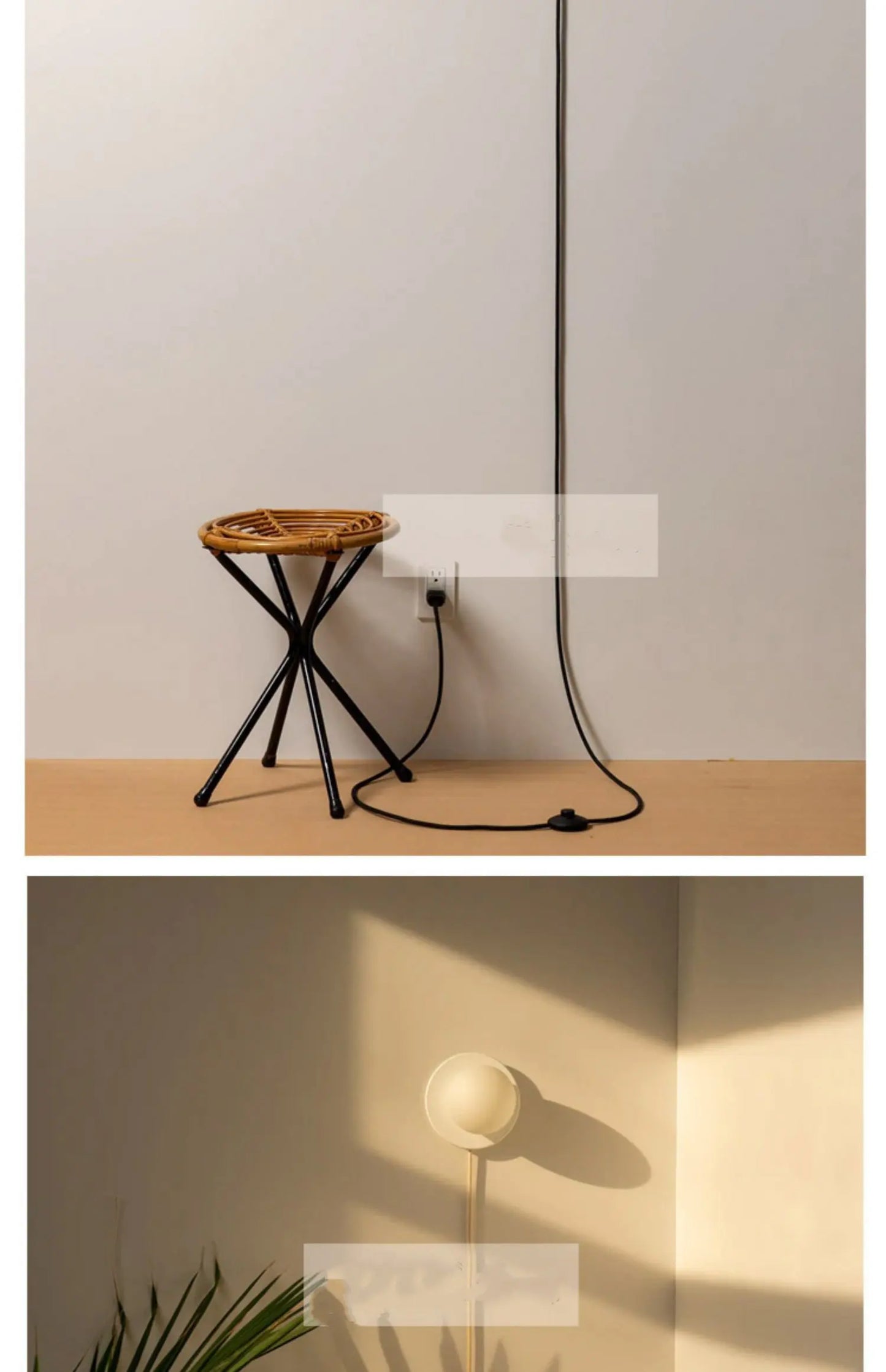 مصباح حائط لغرفة النوم الحديثة، مصباح حائط كروي إبداعي جديد مع مفتاح قابس القدم، مصباح حائط لغرفة المعيشة، فندق، منزل عائلي، ديكور