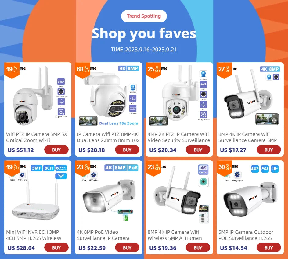 4MP IP Camera WiFi Outdoor Security Camera 1080P Wi Fi Video Surveillance Wireless Wired Wi-Fi CCTV Weatherproof CamHi IP Camara