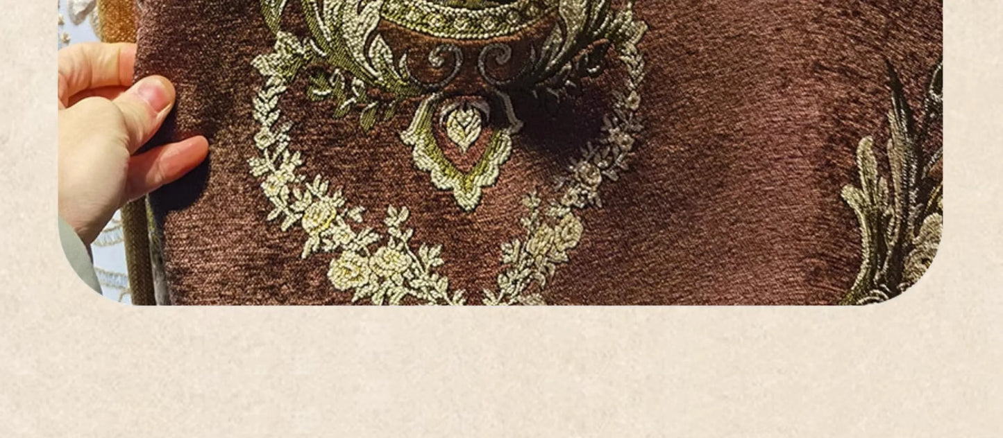 European American Curtains for Living dining Room Bedroom  Retro High-end Court French Villa Blackout Luxury Atmosphere High-end