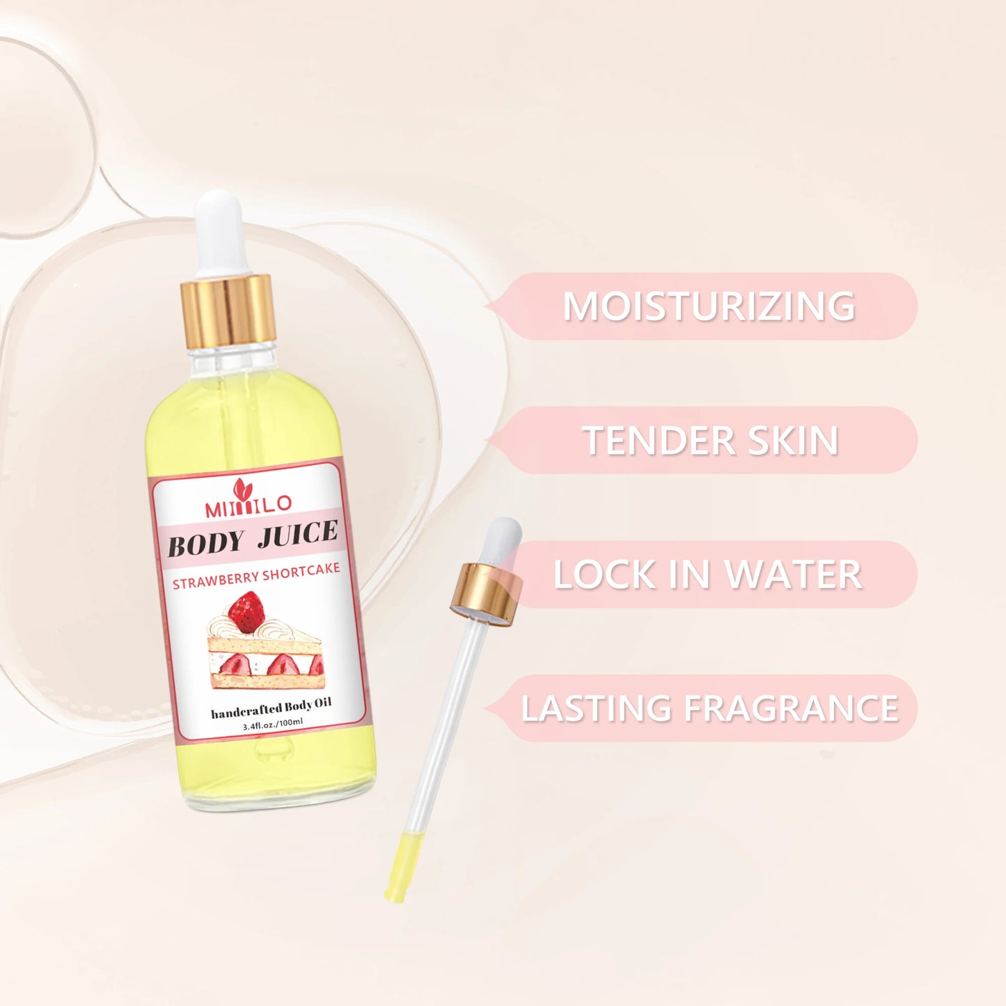 100ml Sweet Fragrance Body Oil Multiple Delightful Scents Moisturizing Nourishing Skin Care Lightweight Non Greasy Fast Absorbin