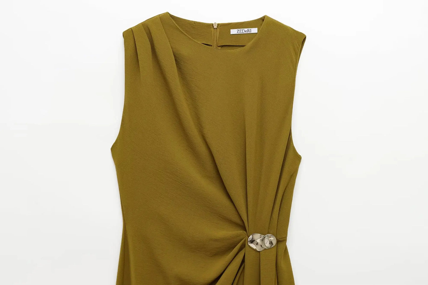 2025 new women's dresses fashionable comfortable pleated decoration Midi dresses