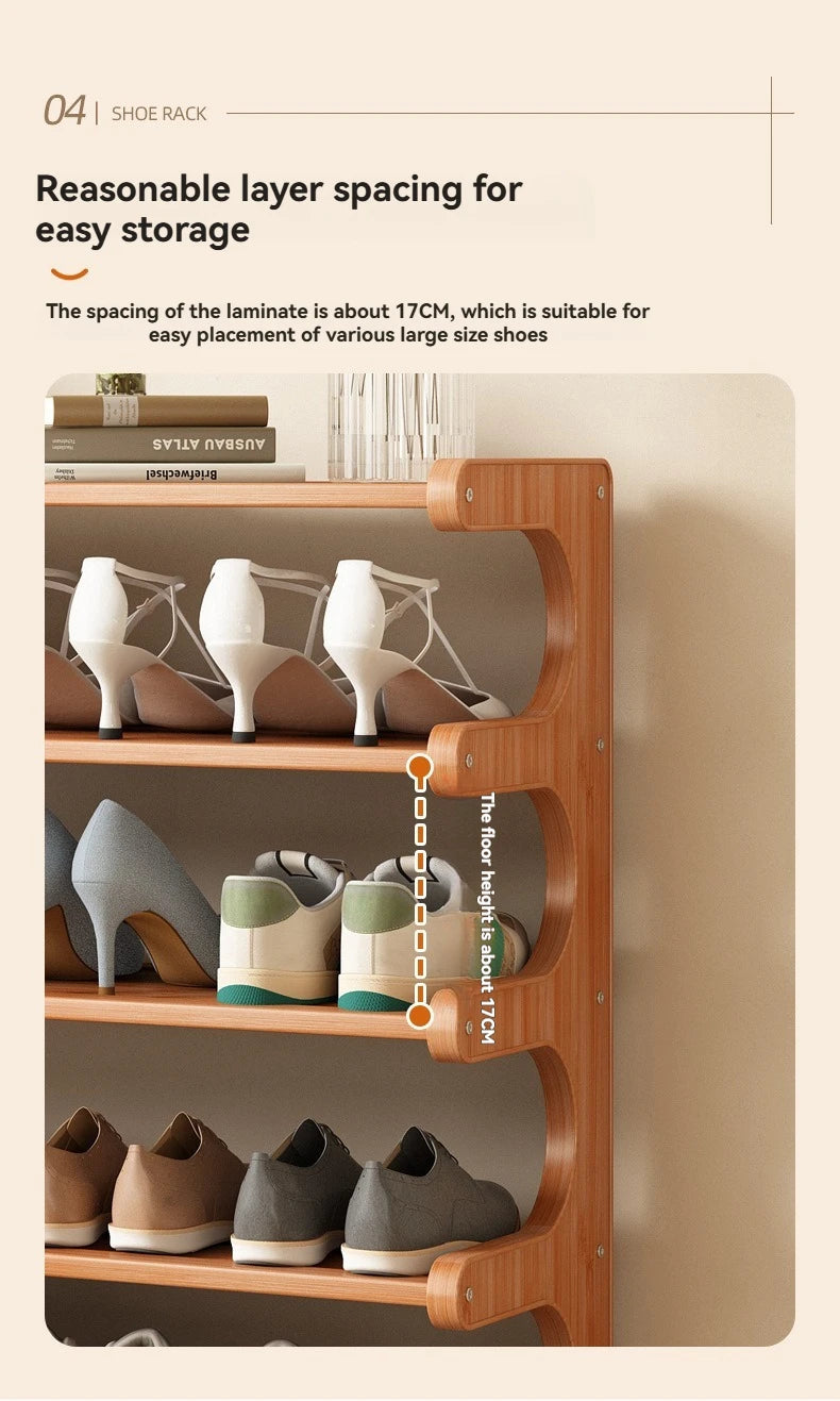 Shoe rack Dormitory Home Multi story Small Narrow Rental Room Dustproof Simple Rack Storage Dormitory Storage Rack Space Shoe Ca