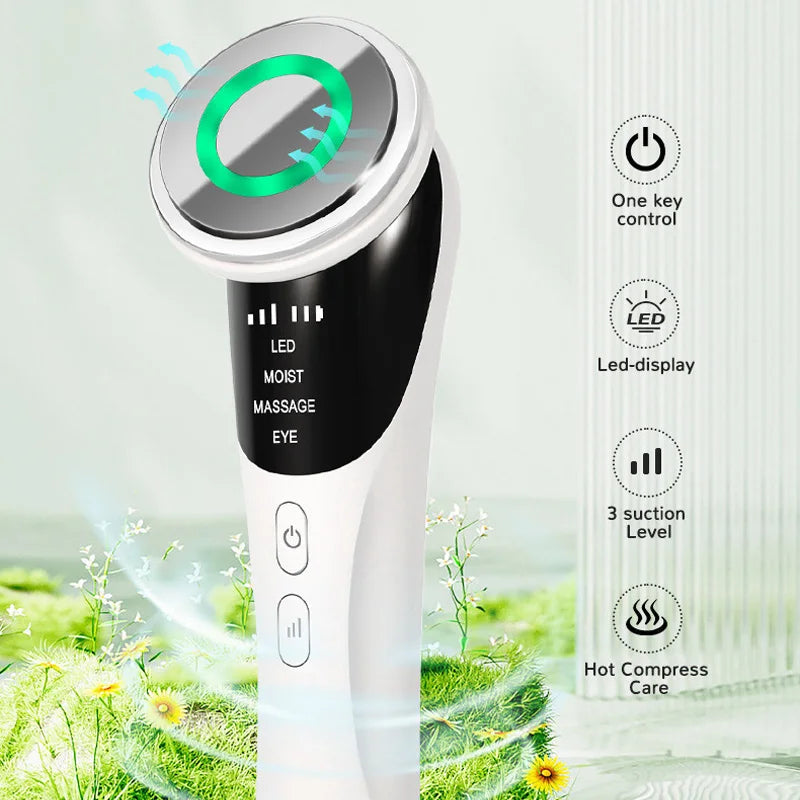 New Four in One Facial Care Device Neck Beauty Device Cold and Hot Compression Skin Revitalization Firming and Deep Cleansing
