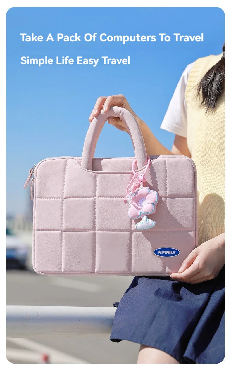 حقيبة كمبيوتر محمول مقاس 13.3 بوصة و14 و15 و15.6 بوصة وغطاء لجهاز ماك بوك إير برو وشاومي وهواوي وآسوس وحقيبة كمبيوتر محمول للرجال والنساء وحقيبة يد محمولة