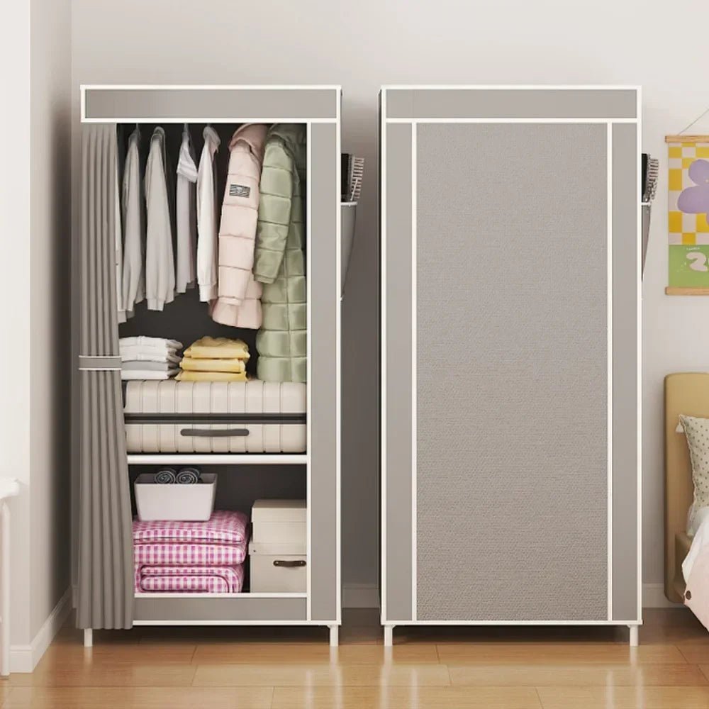 Dustproof Wardrobe Simple Storage Cabinet Multi Layer Storage Bedroom Save Space Armoire Large Capacity Dampproof Cloth Wardrobe
