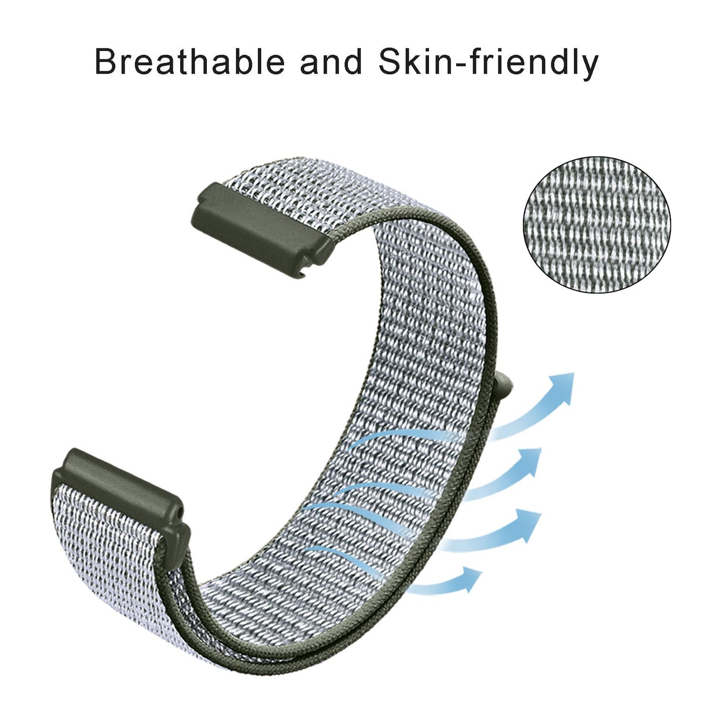 Nylon Watch Band For Fitbit Versa 3/Versa 4/Sense/Sense 2 Strap Sport Bracelet Wristband replacment For Fitbit Sense Smart watch SwiftNest