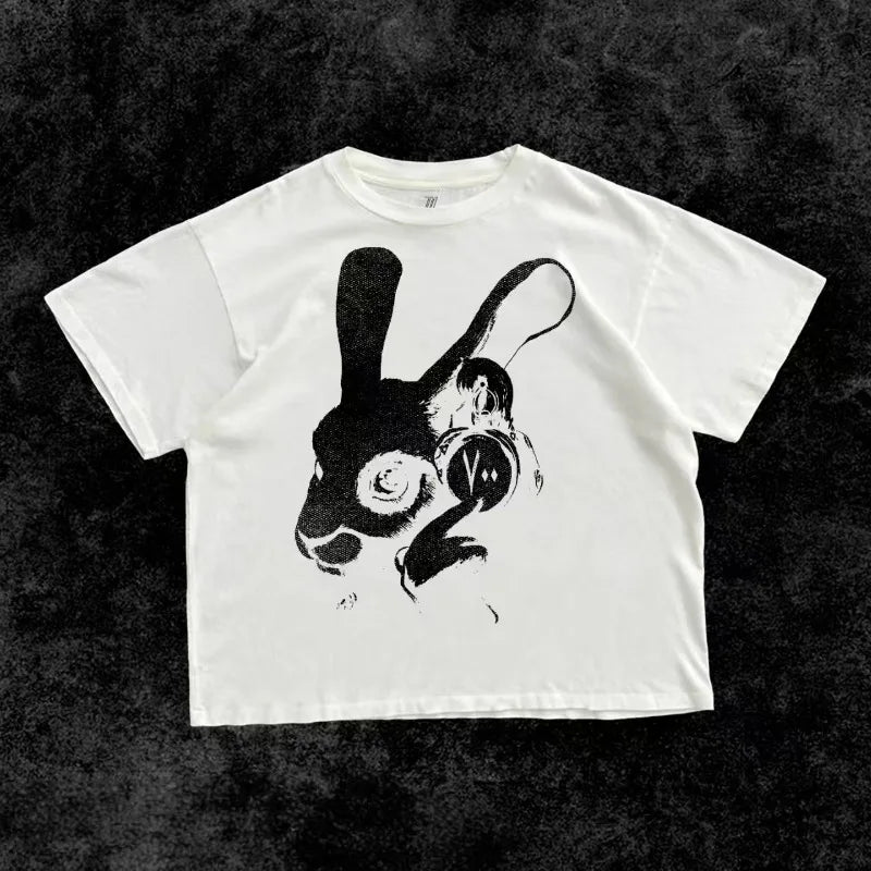 European and American fashion funny animals women men short-sleeved hip-hop personality shirts oversized casual loose T-shirts