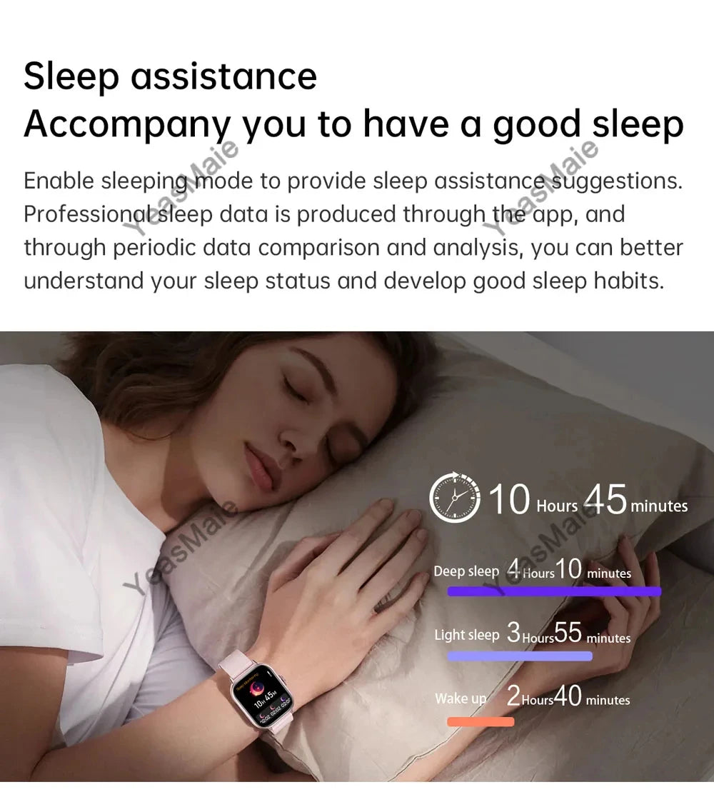 ساعة ذكية رياضية خارجية 2025 للنساء والرجال، ساعة لقياس معدل ضربات القلب وضغط الدم والأكسجين، خلفية شاشة، ساعات ذكية مزودة بخاصية الاتصال اللاسلكي وبلوتوث