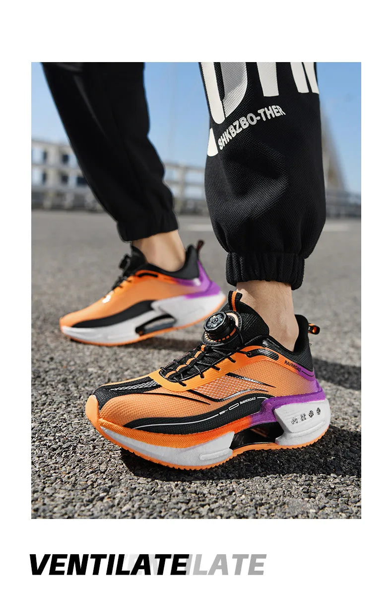 أحذية رياضية رجالية للجري، أحذية ماراثون كاجوال، خفيفة الوزن، قابلة للتنفس، مريحة، رياضية، مضادة للانزلاق، أحذية رياضية للمشي في الهواء الطلق