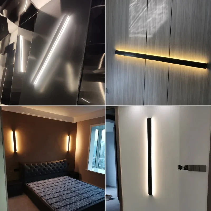 Bedroom Wall Lamp Simple Modern Living Room Background Wall Lamp Led Minimalist Long Entry Porch Aisle Corridor Lamps