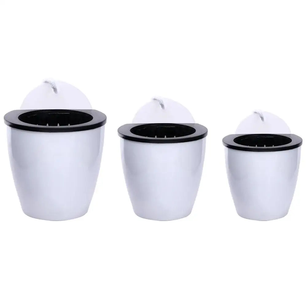 Garden Decor Hanging Self Watering Basket Planter Flower Pot Plant Pot