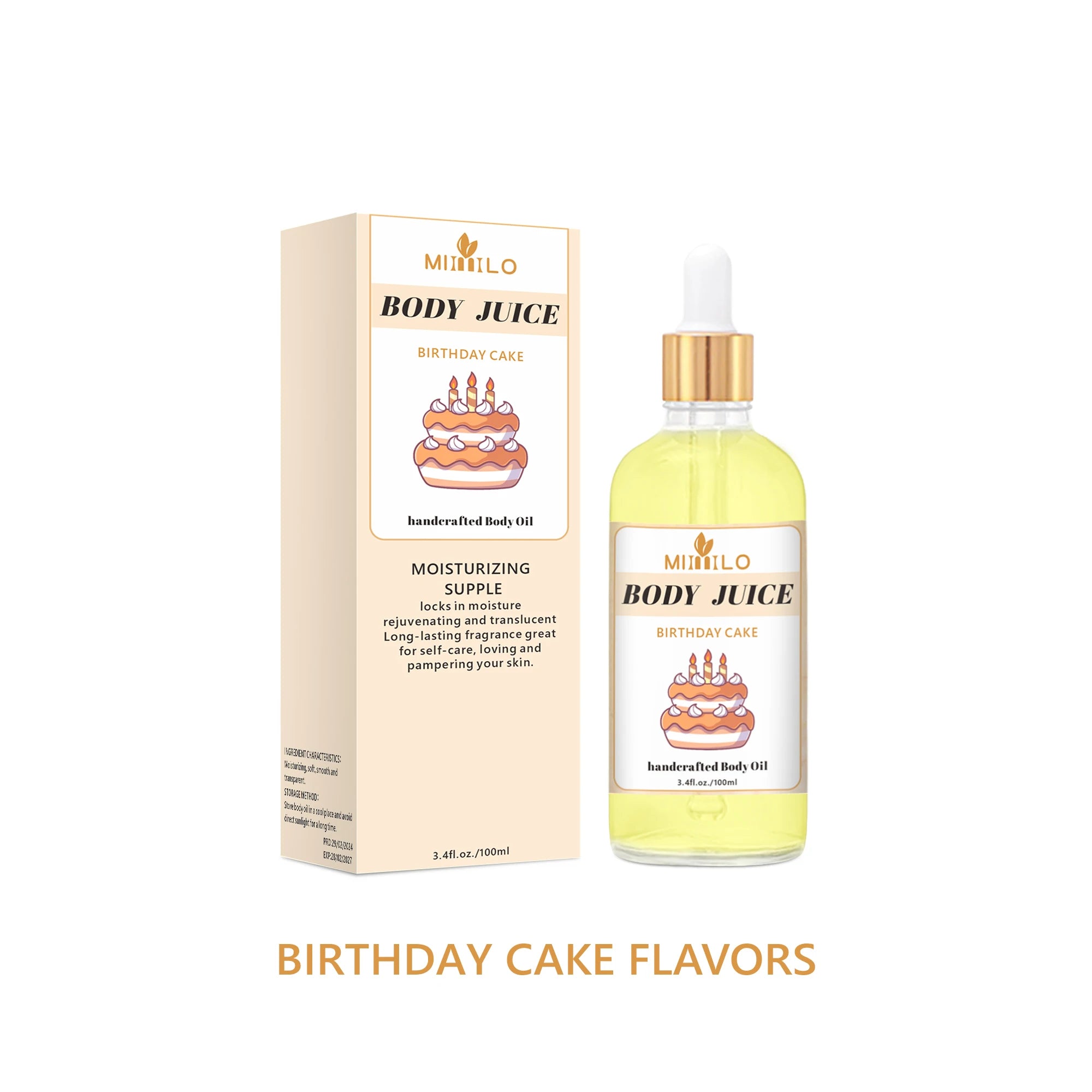 100ml Sweet Fragrance Body Oil Multiple Delightful Scents Moisturizing Nourishing Skin Care Lightweight Non Greasy Fast Absorbin