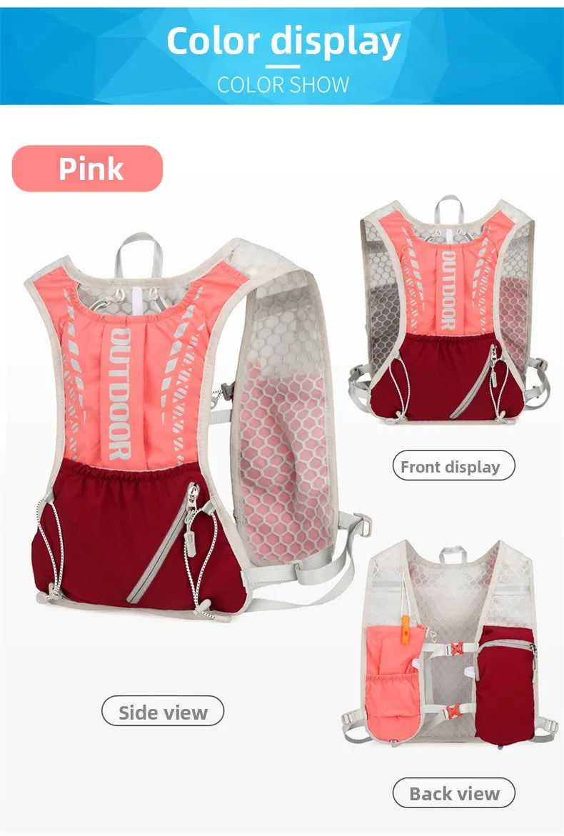 Outdoor sports water bag, hiking, running, cycling, backpack, off-road hiking backpack, water bag package