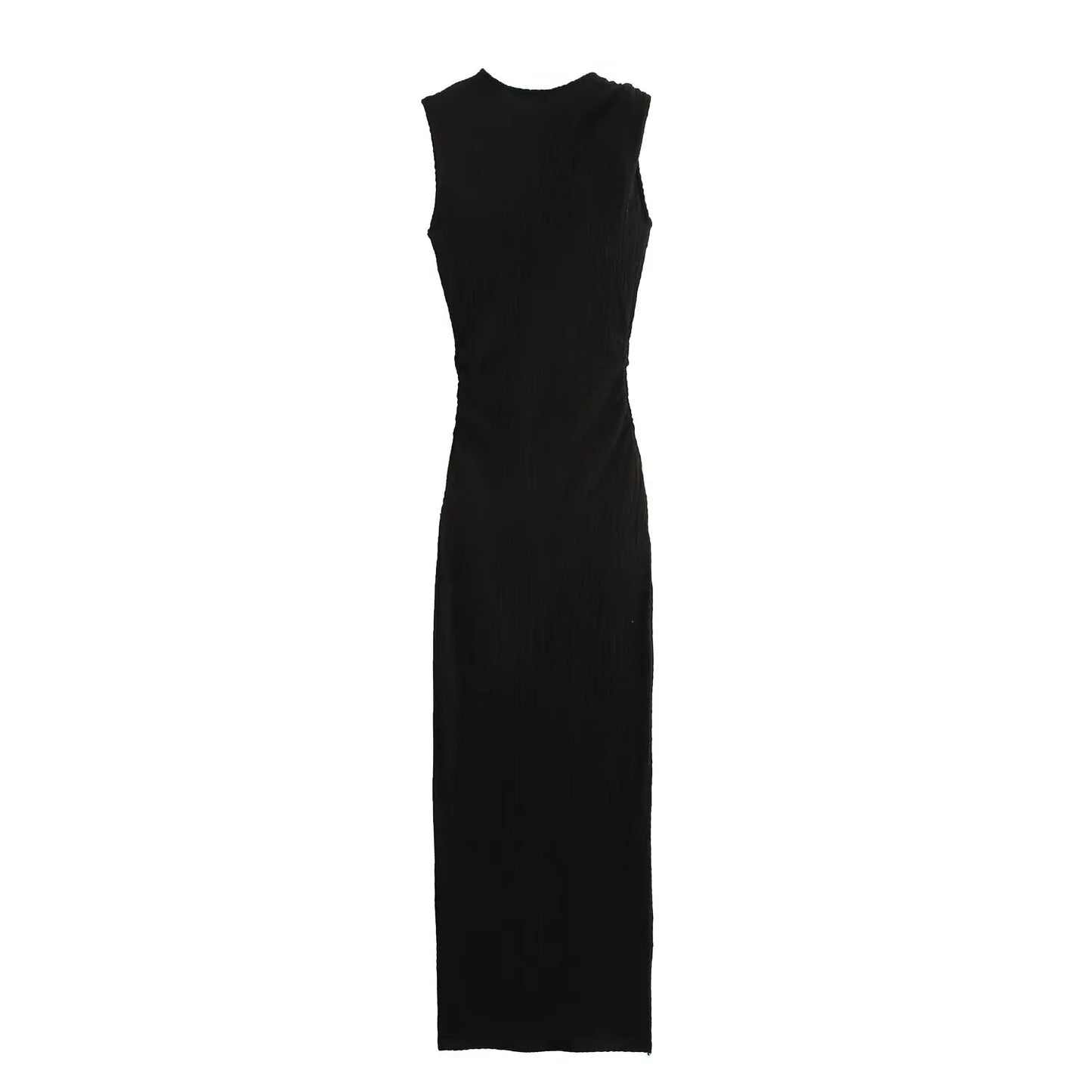 فستان طويل بسيط مزخرف بفيونكة ومنسوج على الطراز الأوروبي والأمريكي للنساء جديد لعام 2025