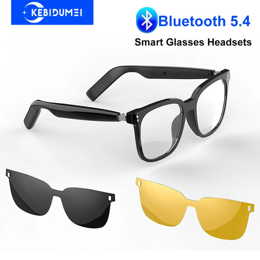 Bluetooth 5.4 Glasses Headsets Wireless Glasses Earphones Air Conduction Headphones Noise Reduction Earbuds Outdoor for Xiaomi