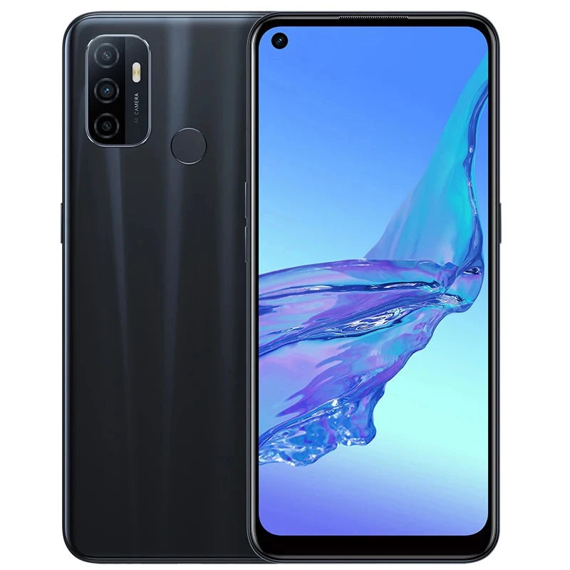 هاتف oppo A53 Smatr 4G Android 6.5 بوصة شاشة هاتف ذكي ROM 128GB 5000mAh 13MP كاميرا هاتف مستعمل