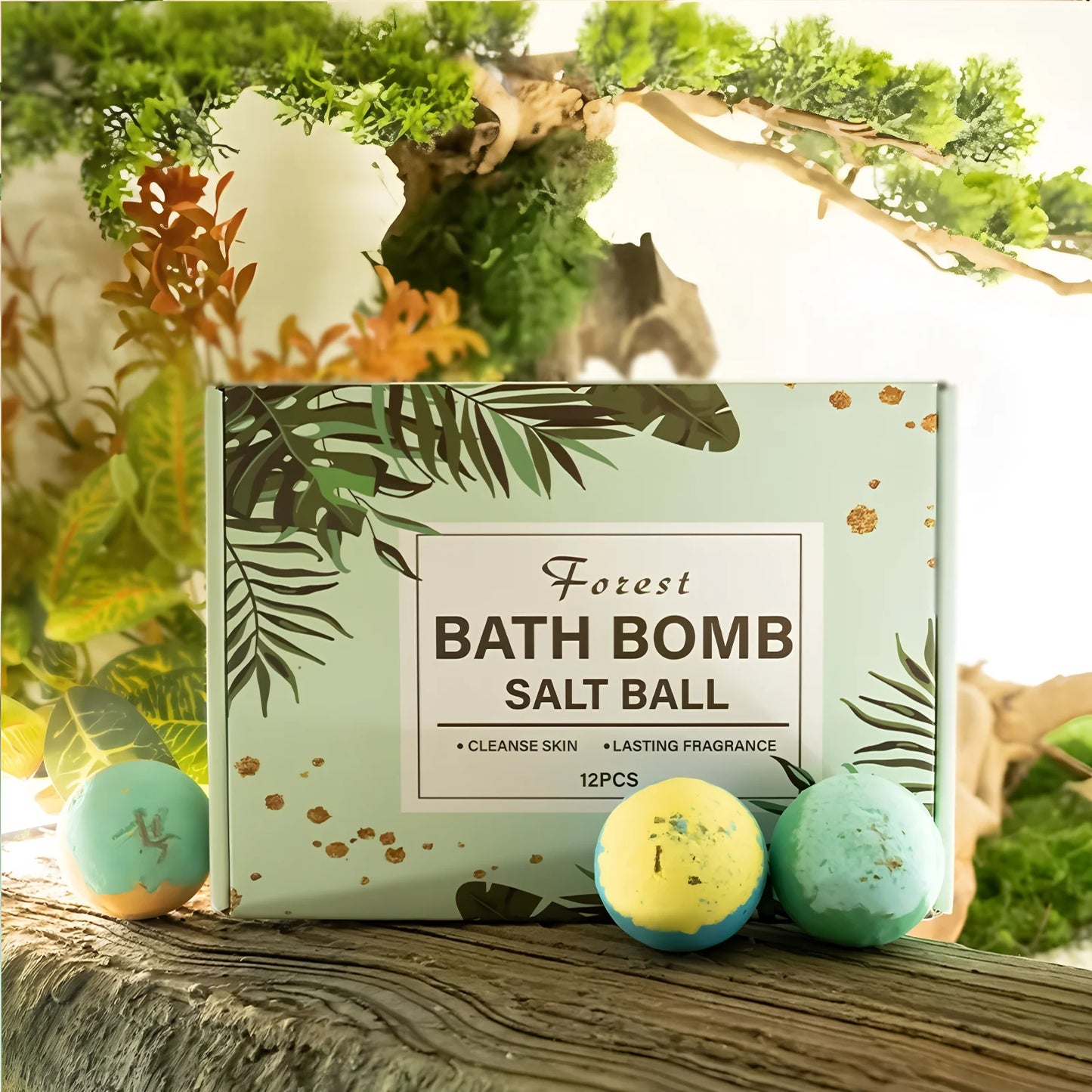 12pcs Bath Bomb Gift Box Body Care Spa Bath Rich in Essential Oils Moisturizing Dry Skin Suitable for Women and Men