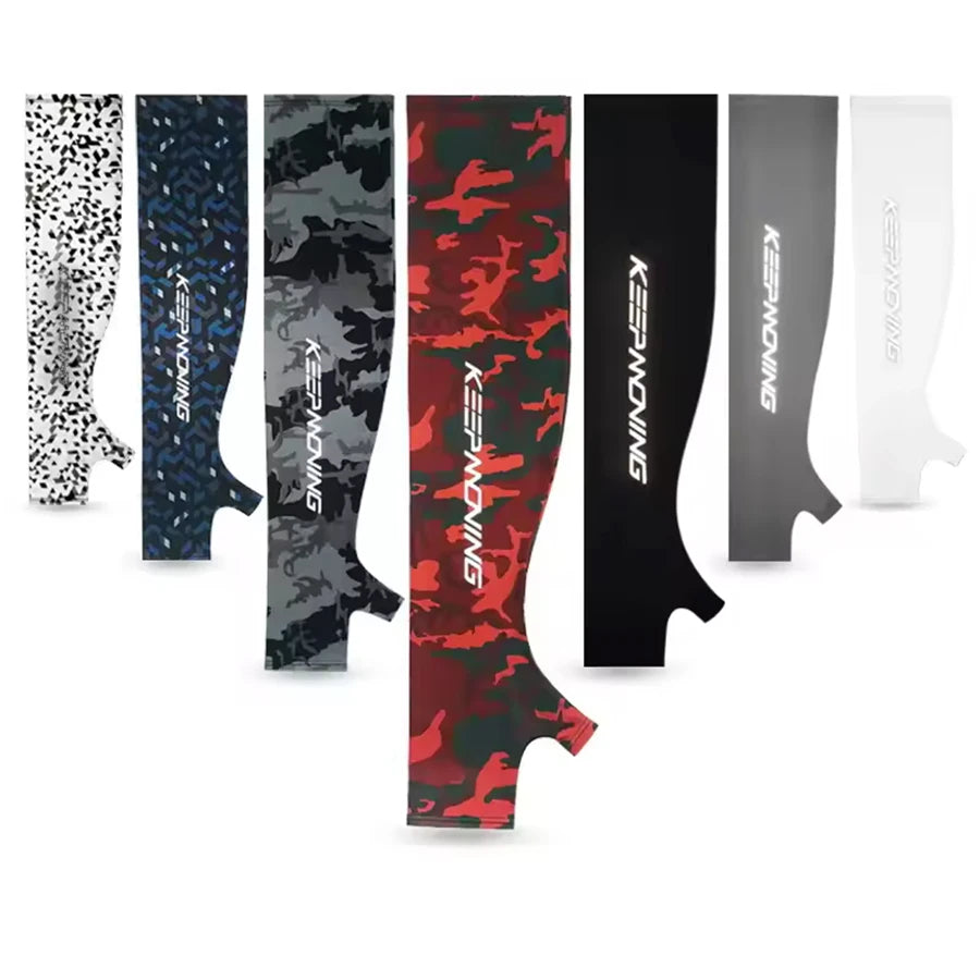 Summer Cool Sports Cycling Sleeves for Men Cuff Outdoor fitness Camouflage Glove Women Arm Sleeves Sun Protection Ice Silk