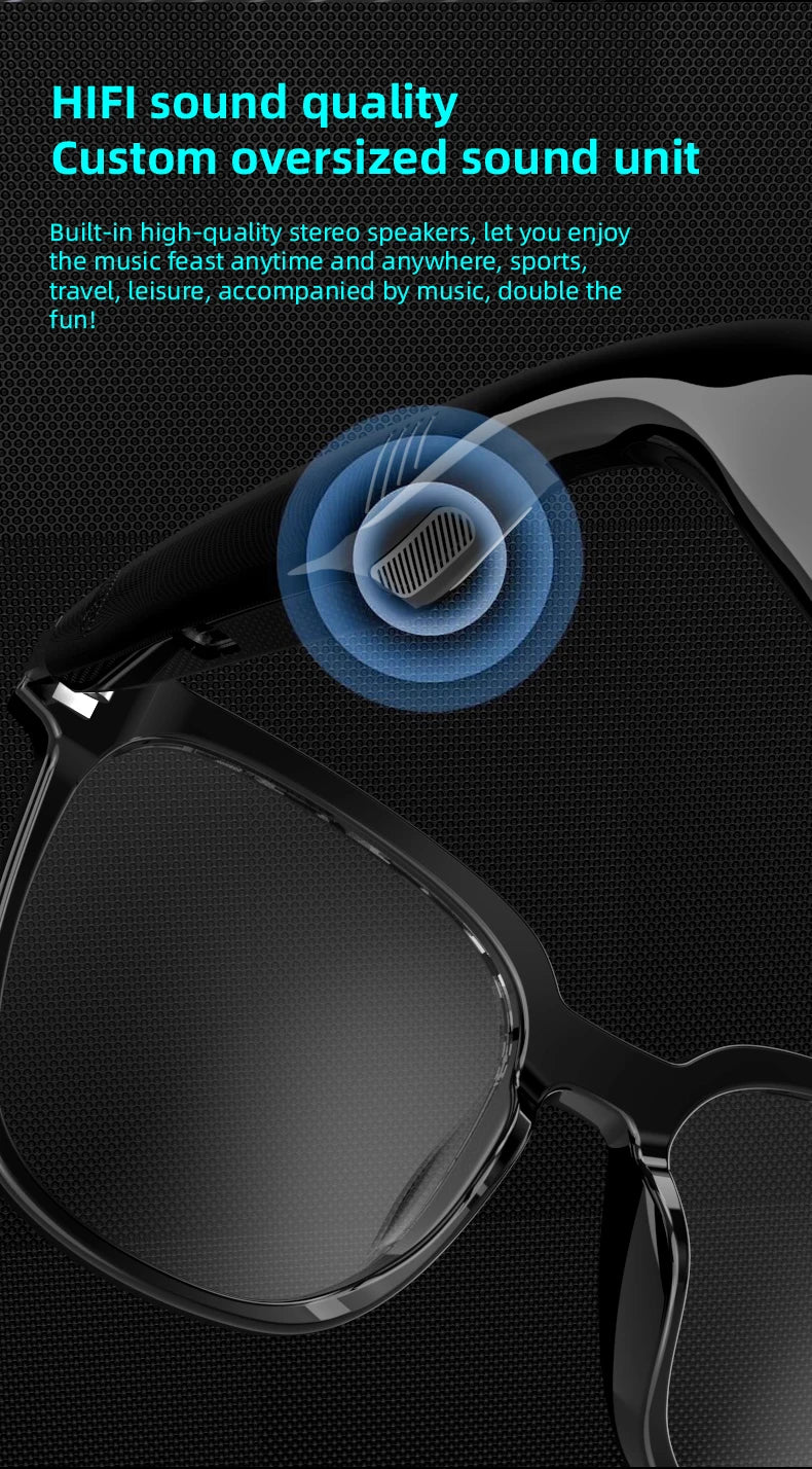 Bluetooth 5.4 Glasses Headsets Wireless Glasses Earphones Air Conduction Headphones Noise Reduction Earbuds Outdoor for Xiaomi