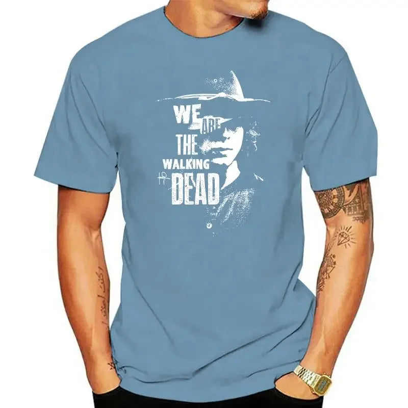 Fashion 2022 We Are The Walking Dead Carl Grimes Mens T-shirt  T Shirts  Graphic Tee T Shirts men clothing  harajuku