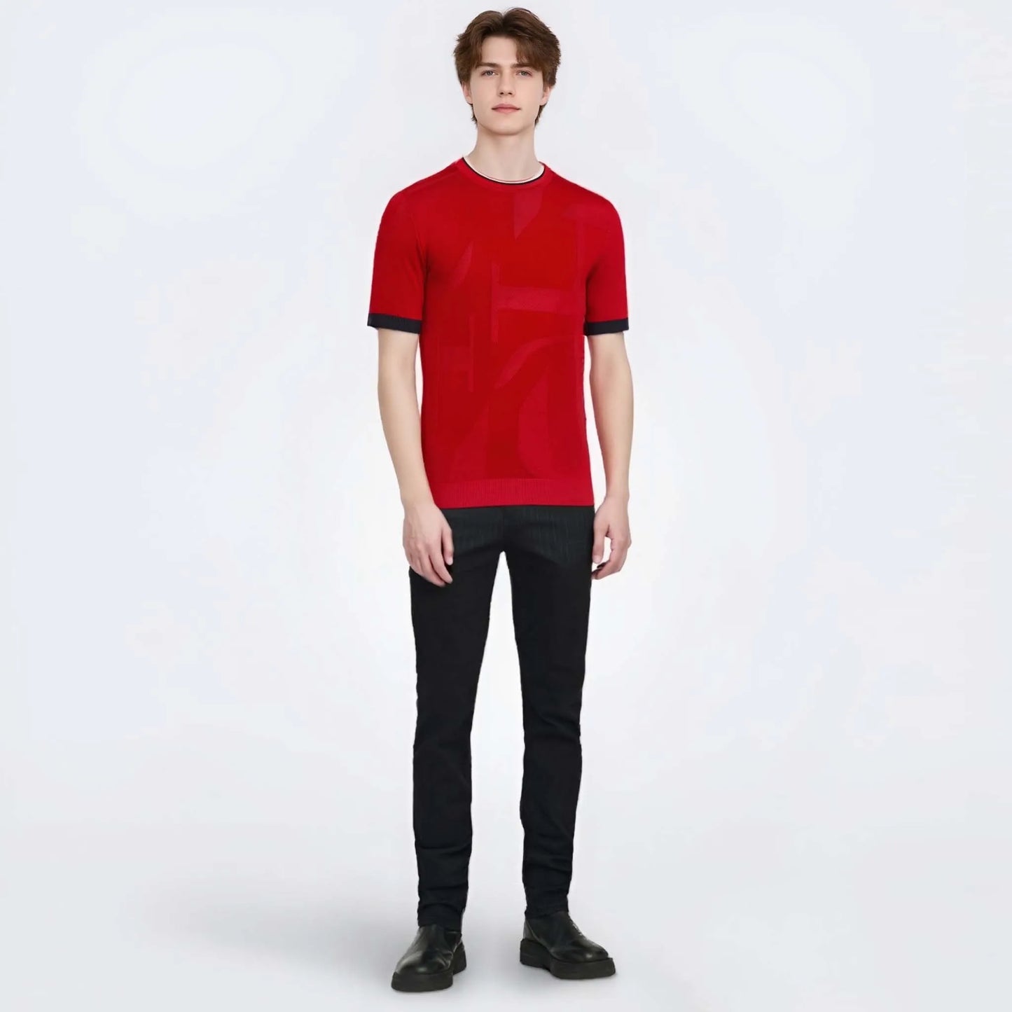 Fashion Mens T Shirts Cotton Casual Short Sleeve Solid Patchwork O Neck Soft Slim T-Shirts Men's Loose Fit Tees Knitted Tops