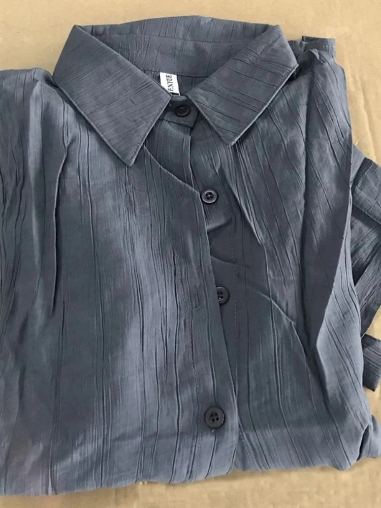 2025 Fashion Elegant Office Lady Long Sleeve Women Shirts Casual Loose Sunscreen Blouses Autumn New Vintage Tops SwiftNest