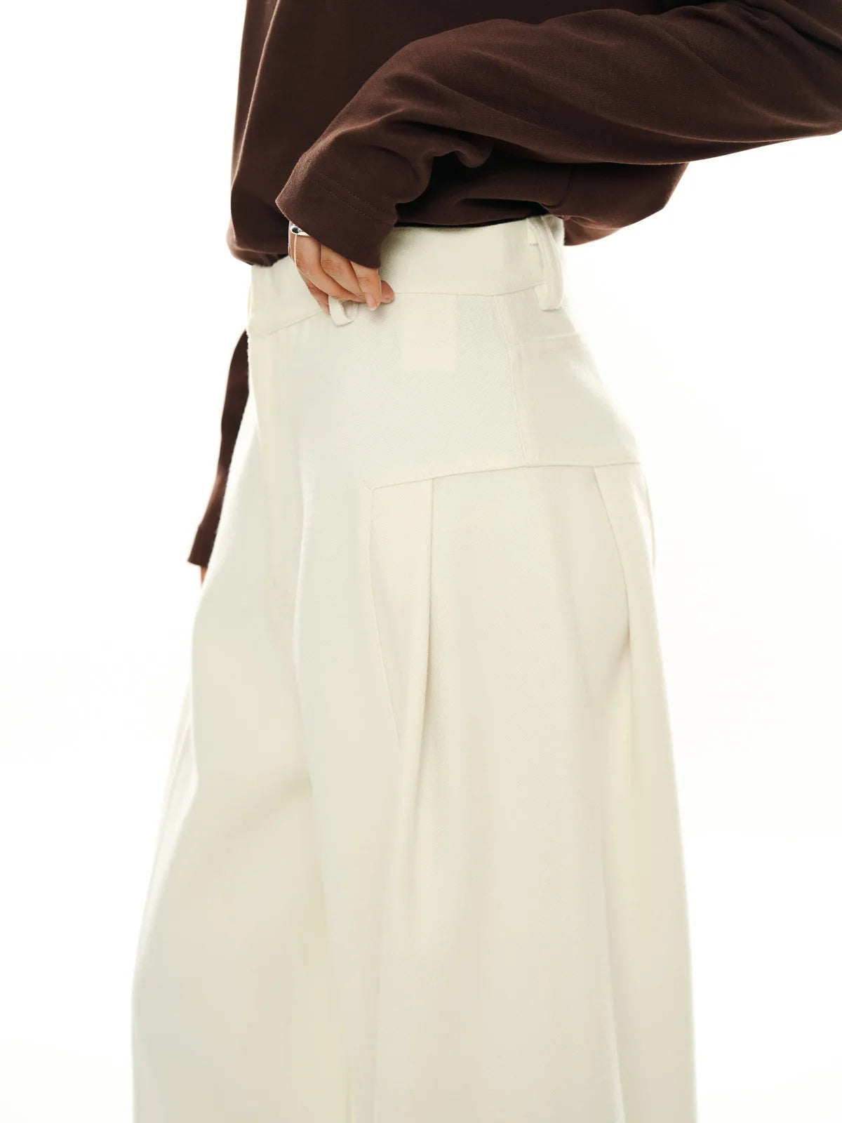 2025 Women Spring Fashion Big Wide Leg Pants High Waist Long Stright Pants Fashion Clothes Pants Female Trousers