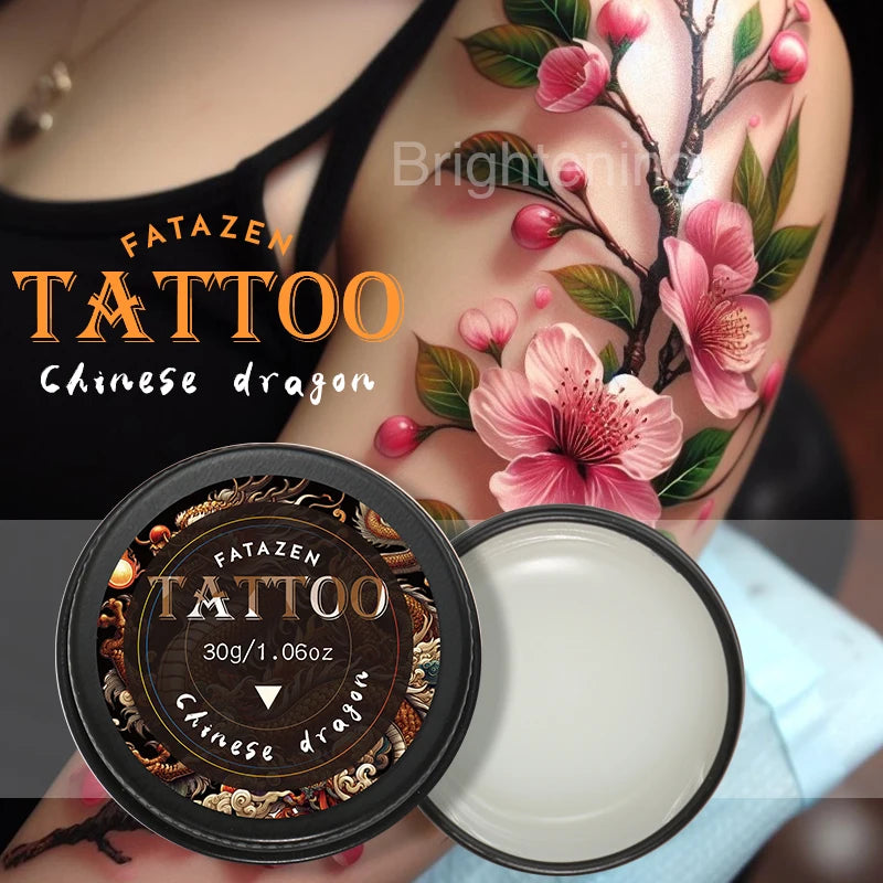 30 جرام من بلسم العناية بالوشم، كريم مرطب ومغذي طبيعي، يعزز اللون ويحميه، لطيف وغير مهيج