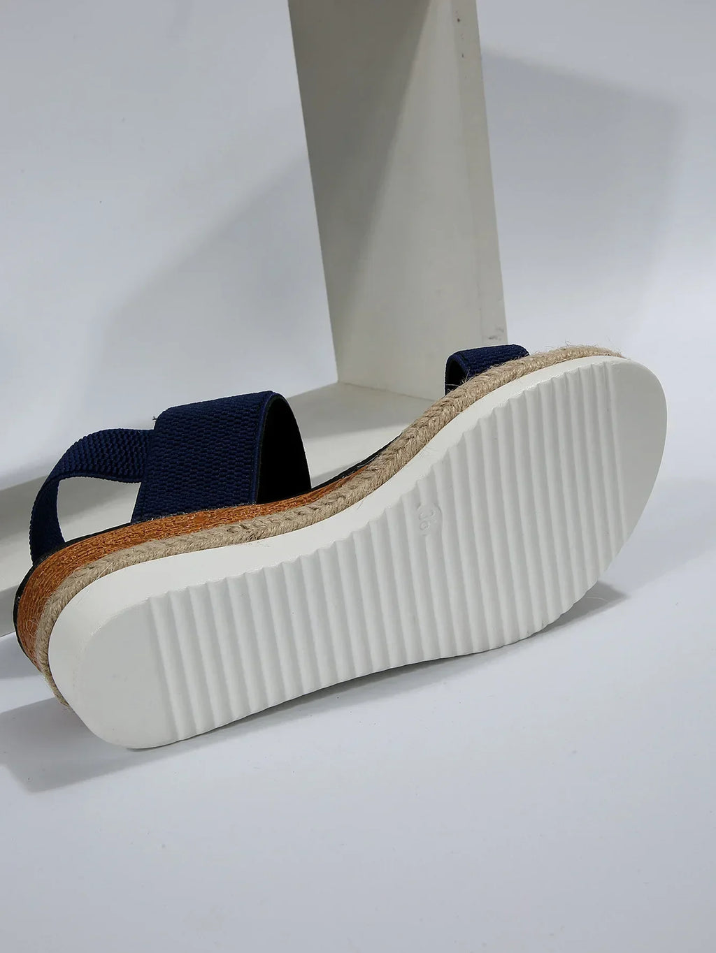 Plus Size 36-43 Women's Sandals Summer Casual Shoes for Women Comfortable Non-slip Walking Slip on Elastic Fabric Female Shoes