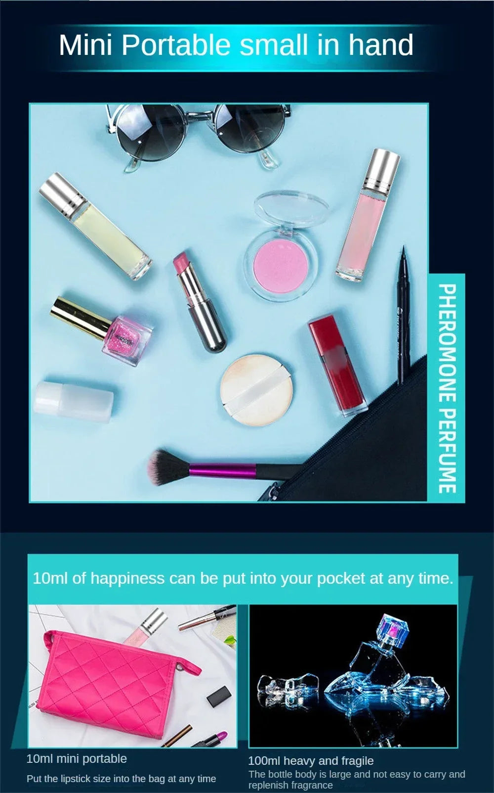 10ml Perfume for Men Women Ball Perfume Women Pheromone Men'S Essential Oil Perfume Attracts The Opposite Sex Lasting Fragrance SwiftNest