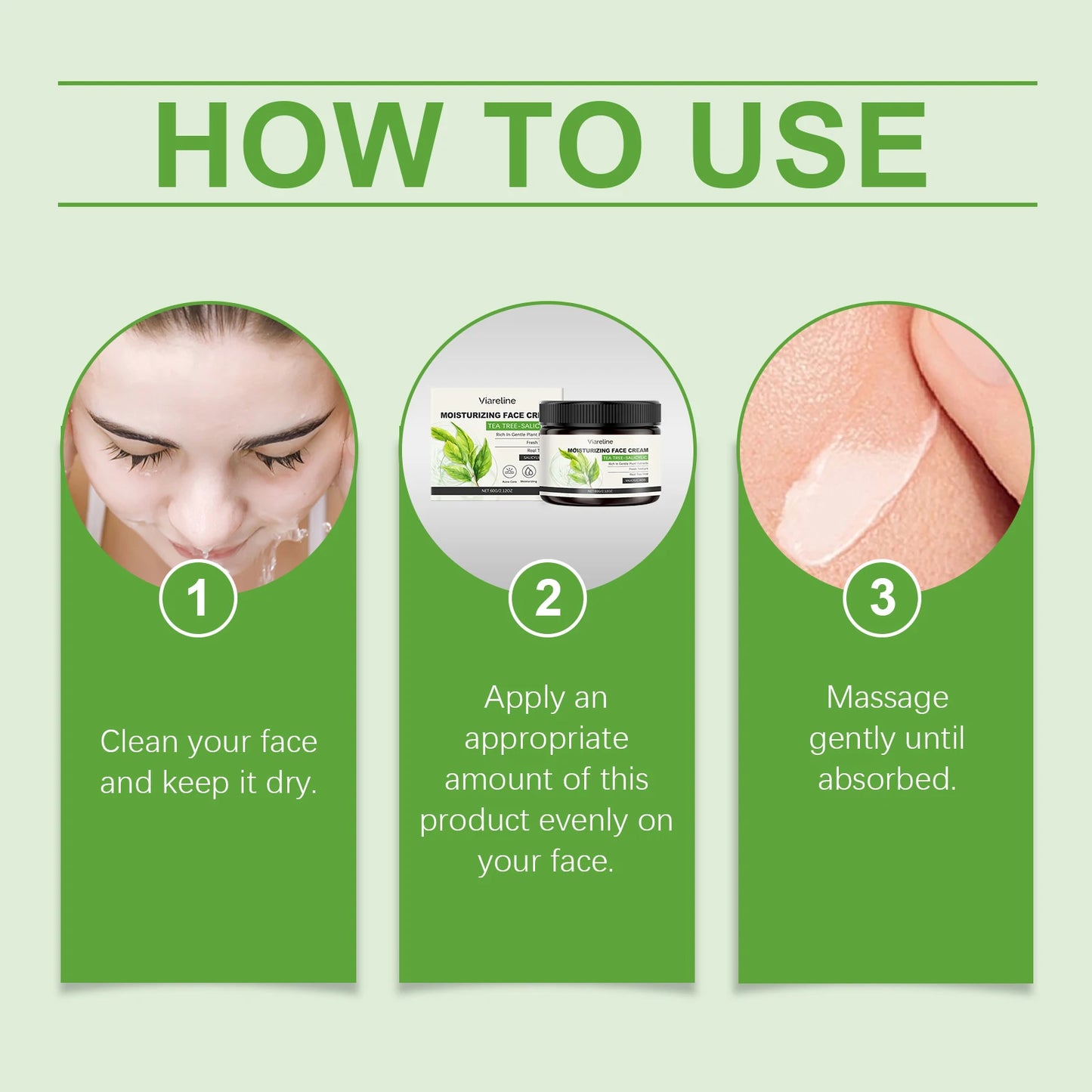 Salicylic Face Care Set Cleansing Pores Cleanser Moisturizing Toner Oil Control Serum Anti Acne Face Cream Smoothing Skin Care