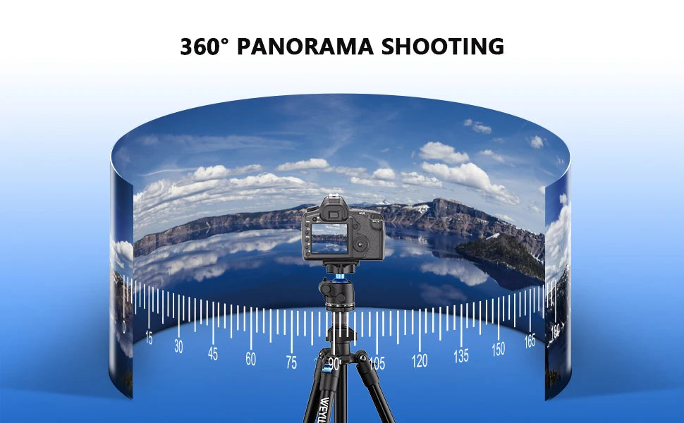 حامل ثلاثي خفيف الوزن Weyllan EP5 مصنوع من سبائك الألومنيوم وحامل ثلاثي محمول برأس كروي وحامل إضاءة للتصوير الفوتوغرافي للكاميرا