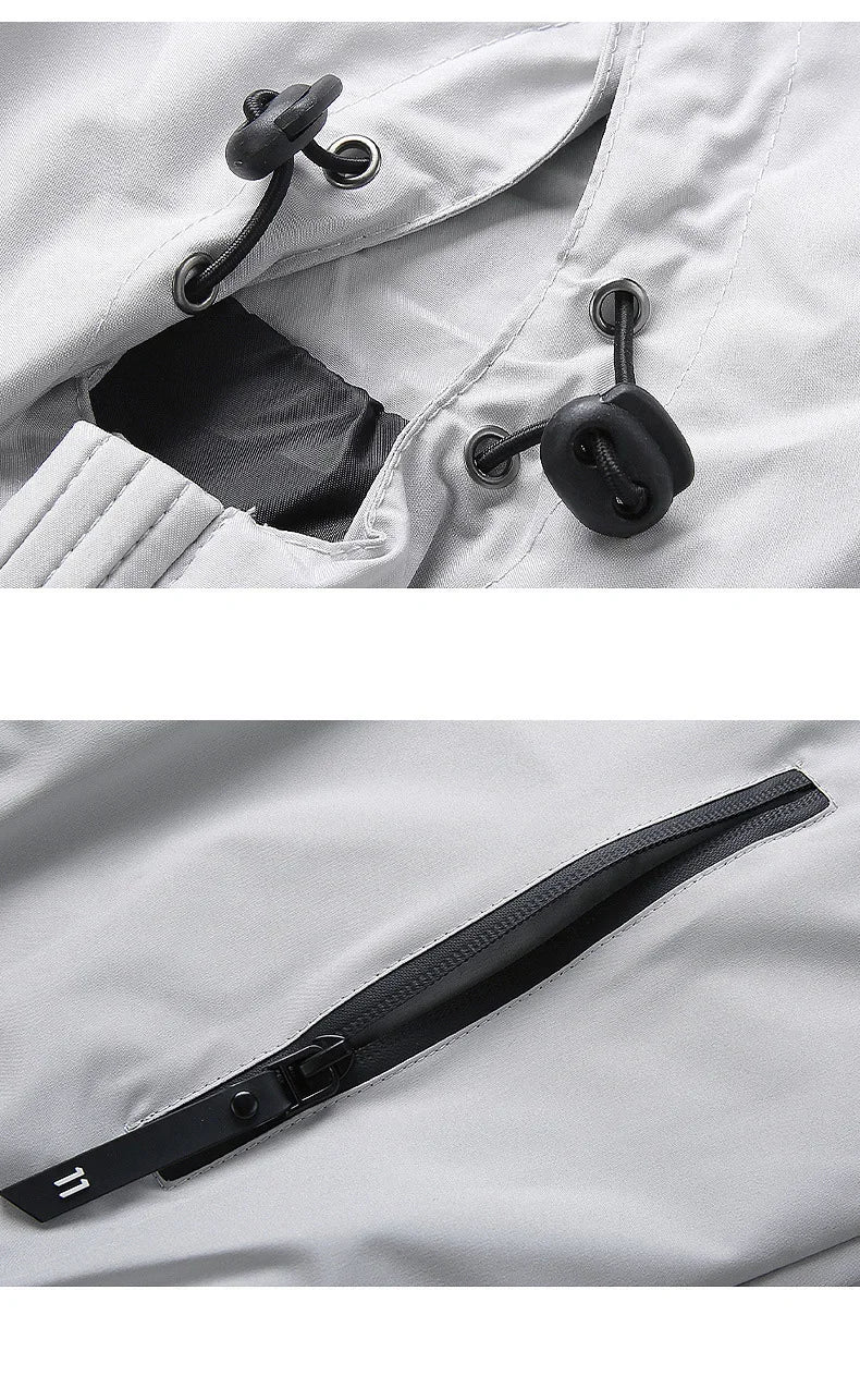 Outdoor Sportwear Windbreaker Hiking Sport Outwear Hooded Jacket Men Autumn Thin Breathable Windproof Hoodies Men's Clothing Top