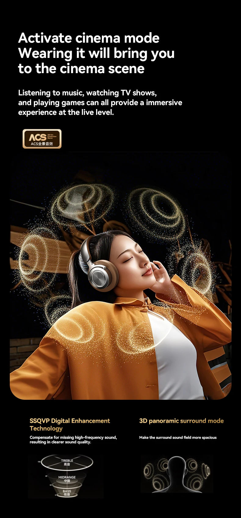 Bluetooth 5.3 Headsets Gaming Headphones Dual Mode Wireless Earphones Foldable Noise Reduction Music Headsets For iPhone Xiaomi