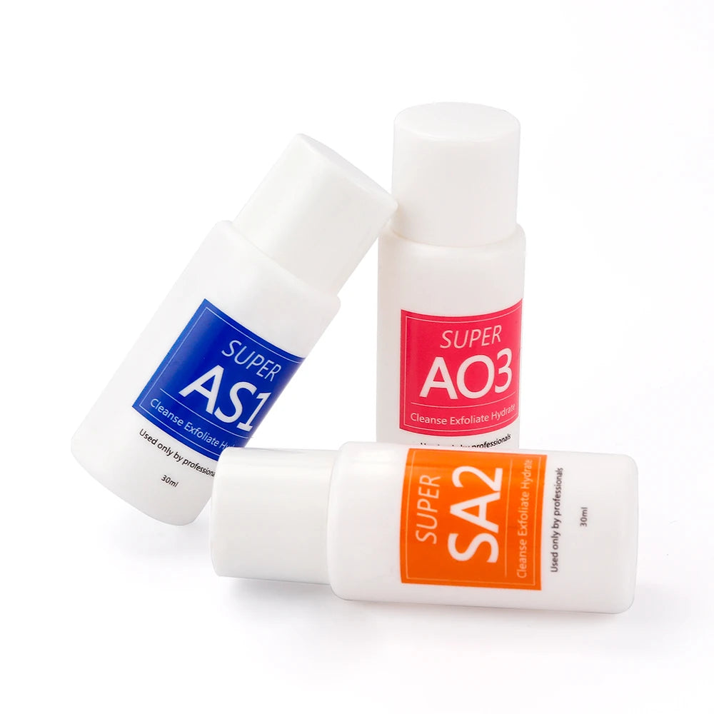 Facial Skincare Solution Face Serum AS1 SA2 AO3 Aqua Peel Solution For Facial Machine Skin Deep Cleaning Serums