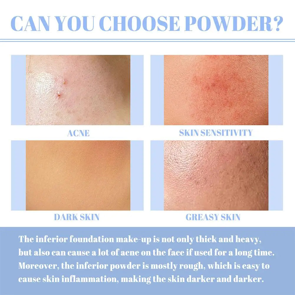 Sunscreen Powder Cosmetic Face Powder Oil-Control Waterproof Lasting Matte Concealer Makeup Pressed Powder Korean Cosmetic  4.8